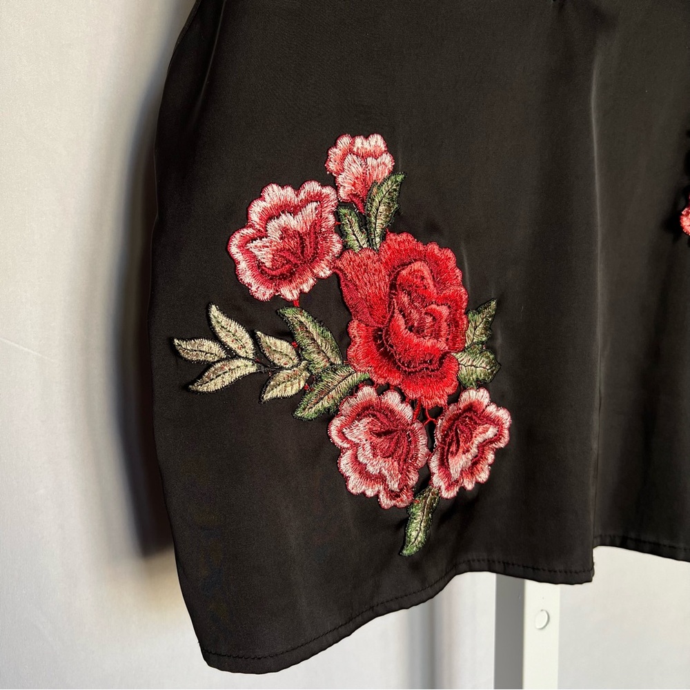 Vintage Y2K Rose Top Size S - Picture 3 of 6